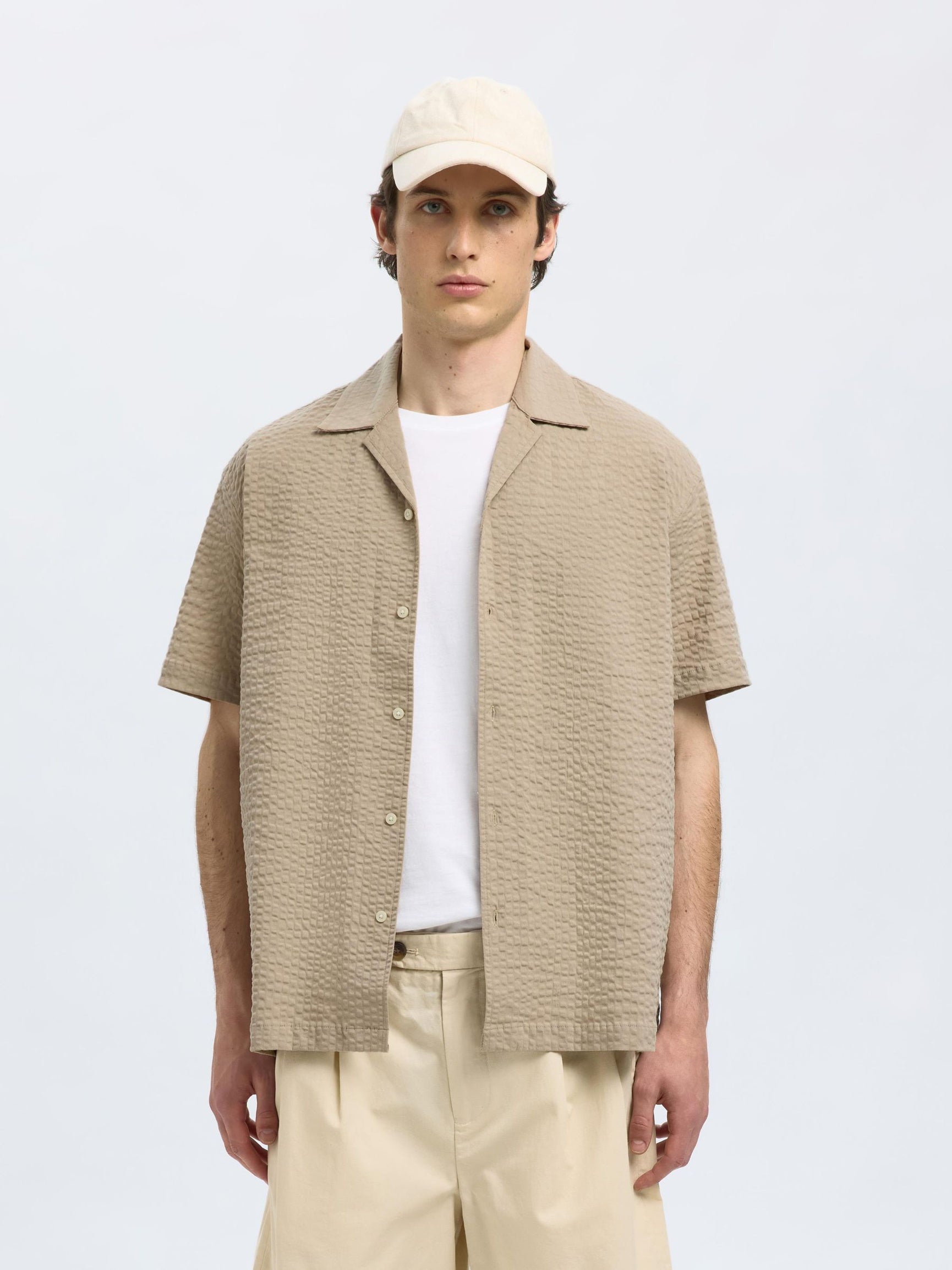 Pure Cashmere SHORT SLEEVED SHIRT