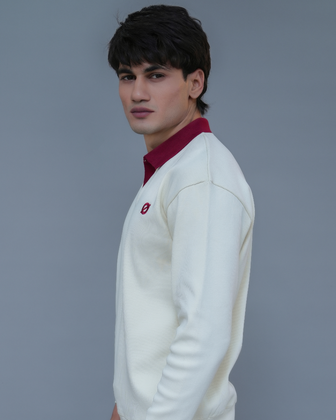 FULL SLEEVE POLO - BLUE