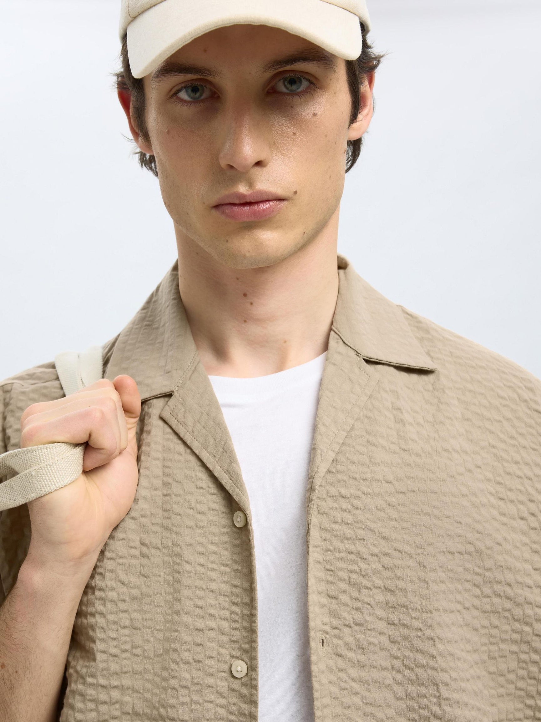 Pure Cashmere SHORT SLEEVED SHIRT