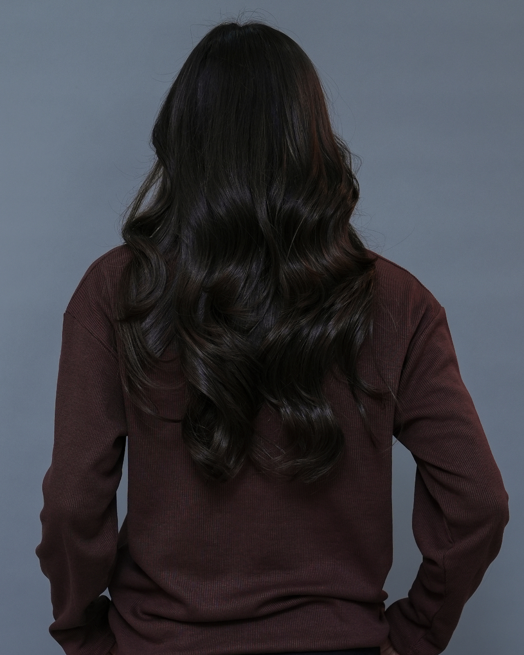 FULL SLEEVE POLO | BLUE - WOMEN