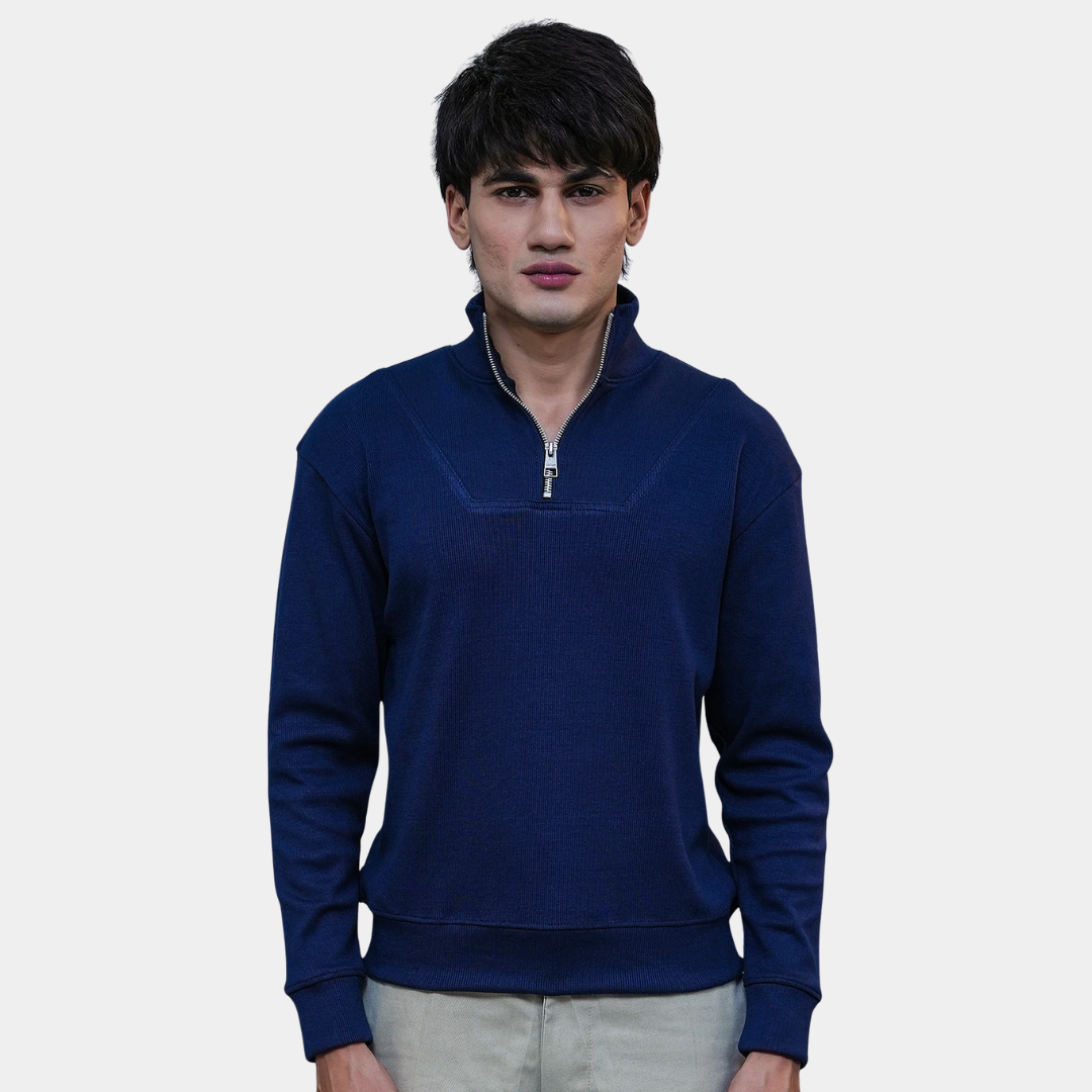 QUARTER ZIP | BLUE