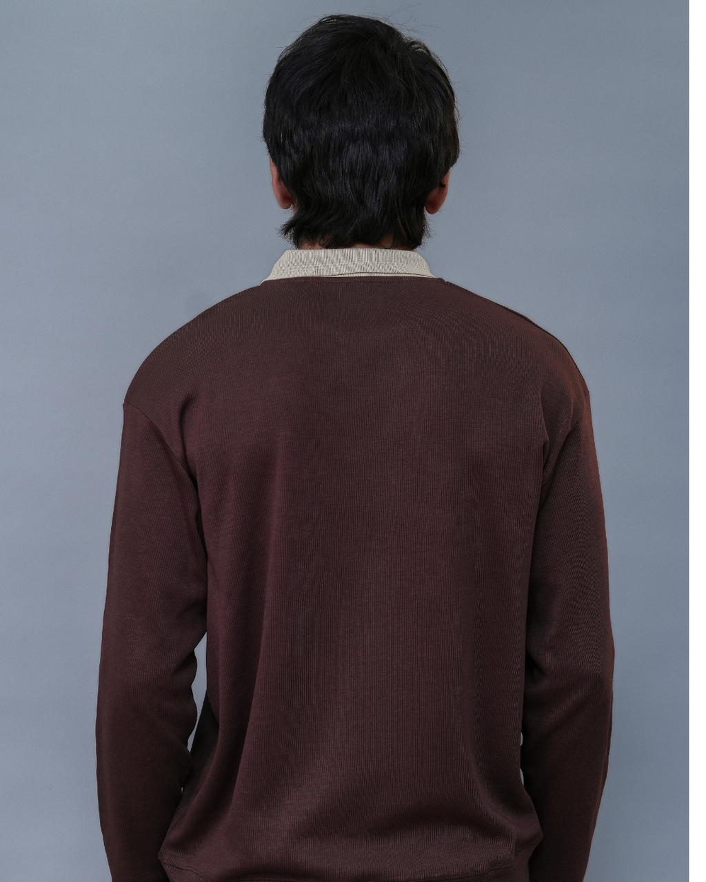 FULL SLEEVE POLO - BROWN