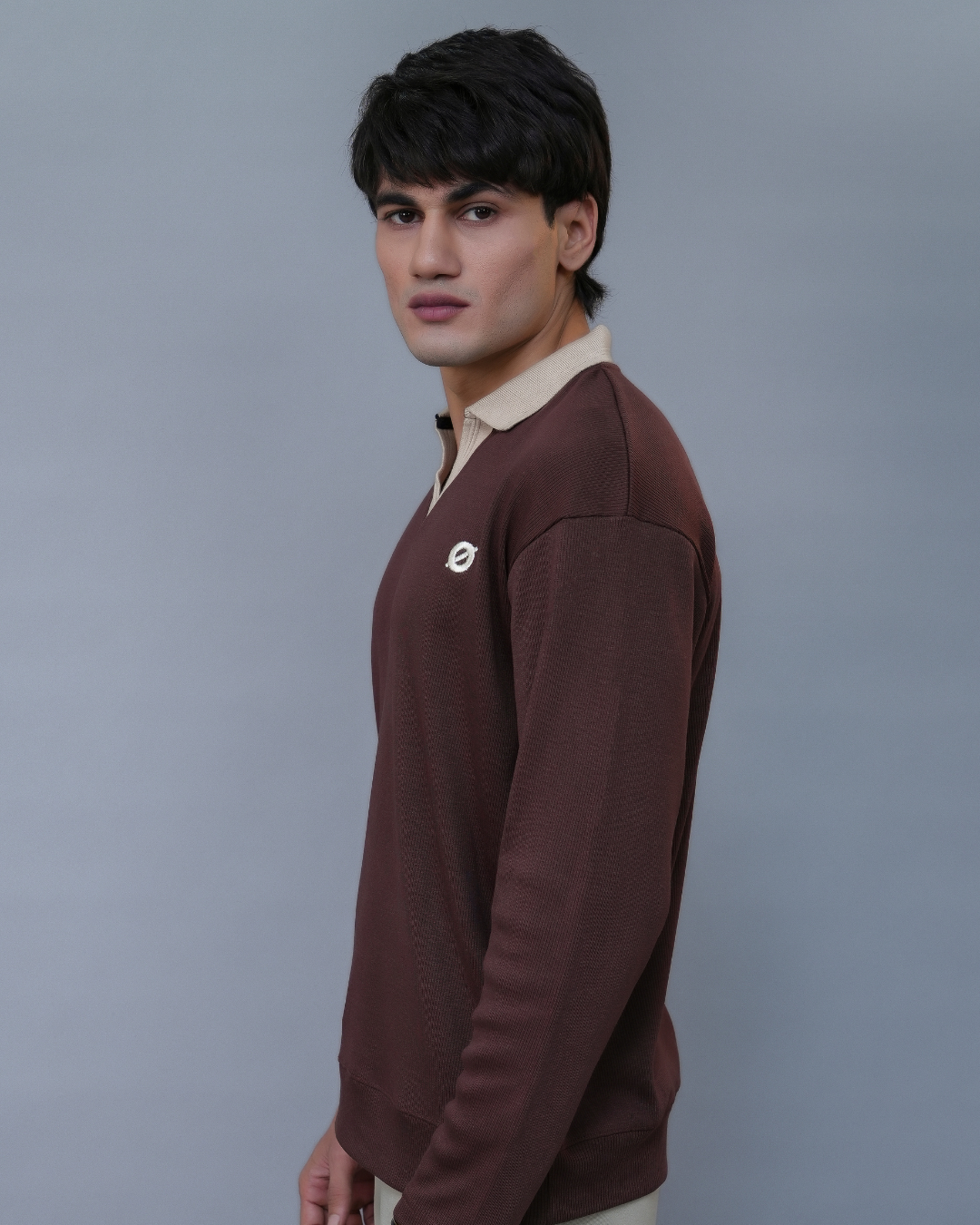 FULL SLEEVE POLO - BLUE