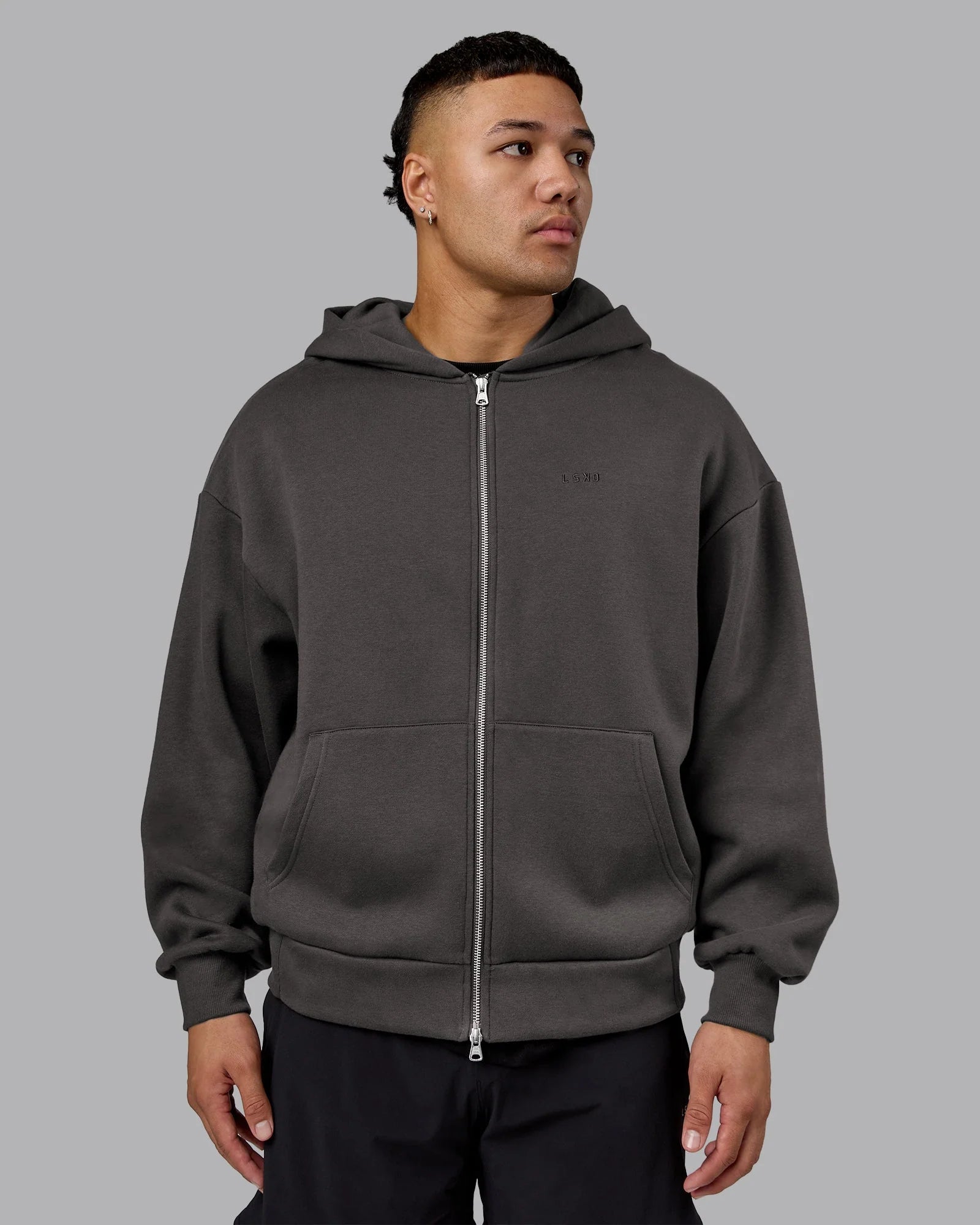 MVP Zip Through Oversized Hoodie