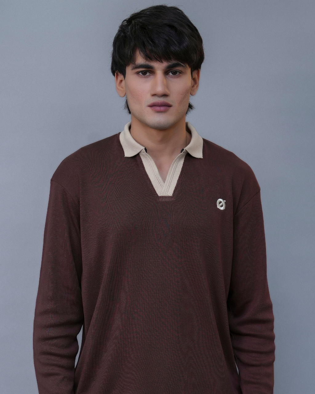 FULL SLEEVE POLO - BLUE