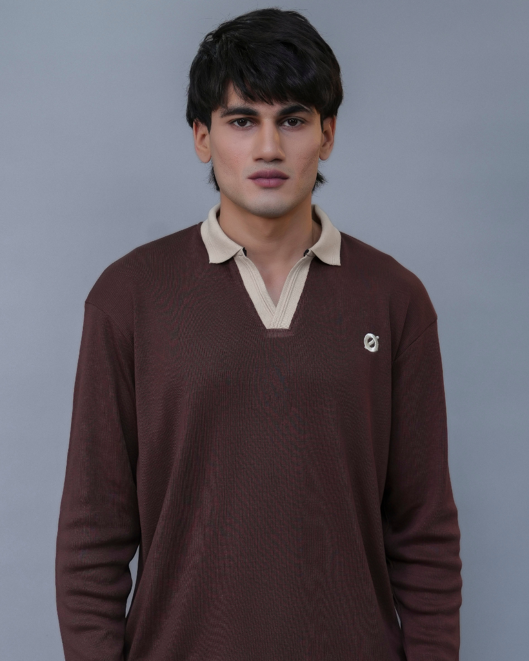 FULL SLEEVE POLO - BLUE