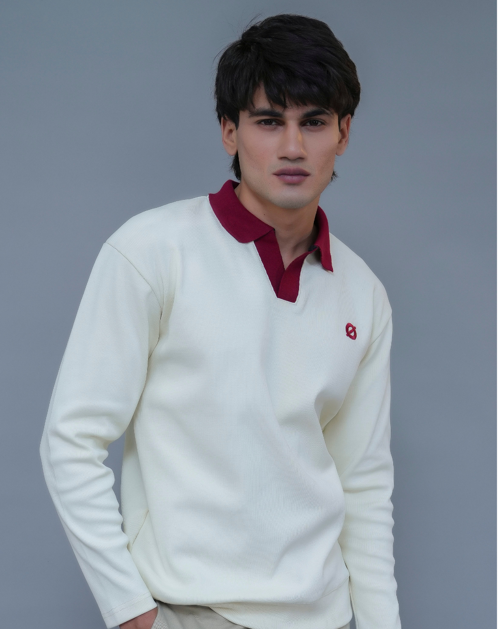 FULL SLEEVE POLO - BROWN