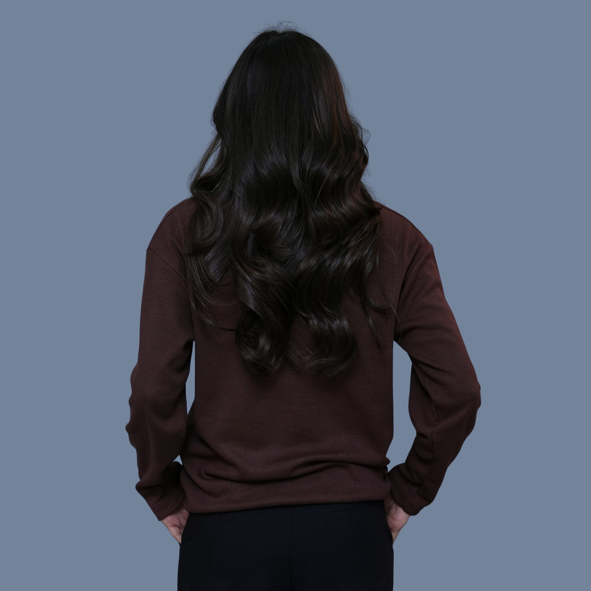 FULL SLEEVE POLO | BROWN - WOMEN