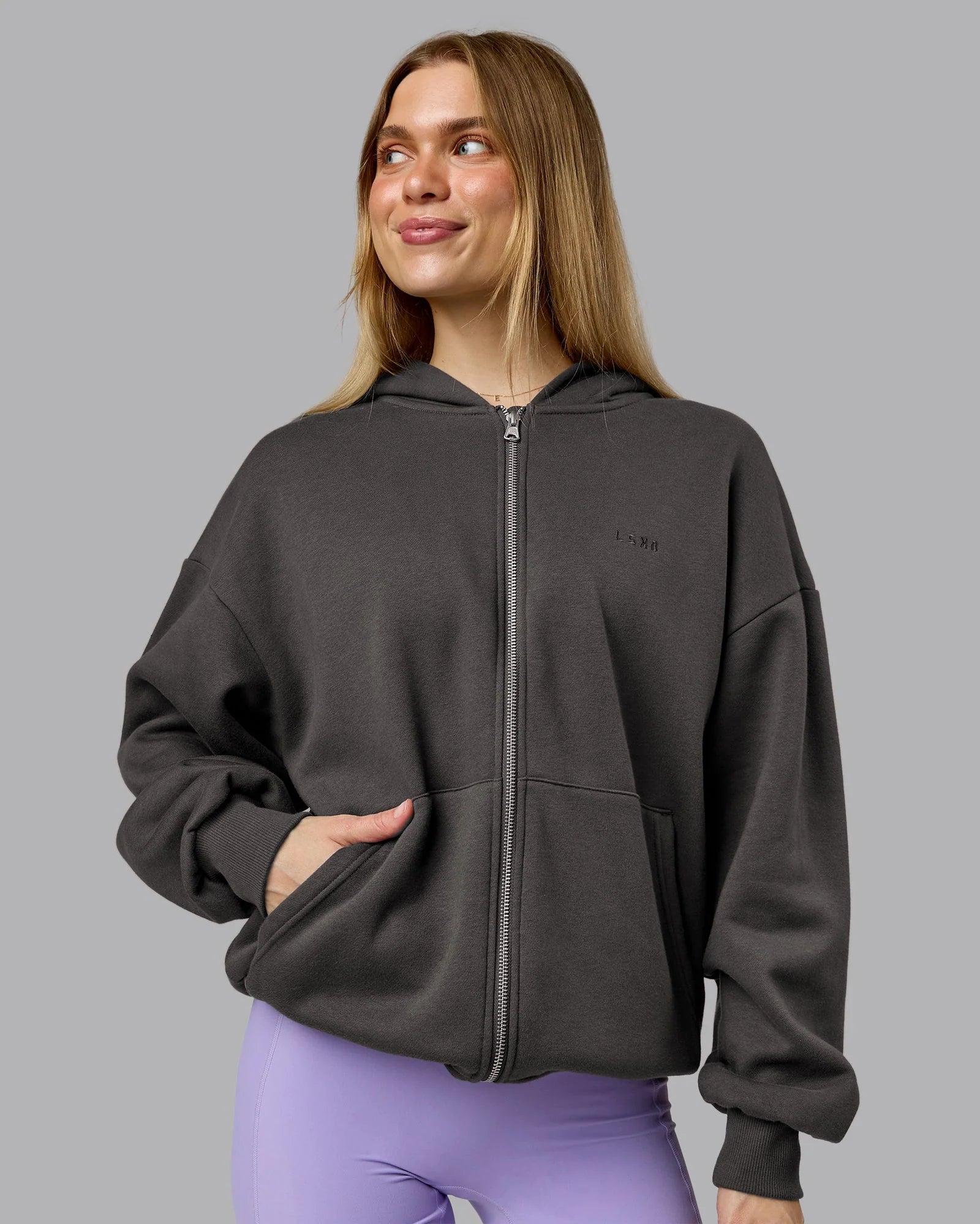 MVP Zip Through Oversized Hoodie