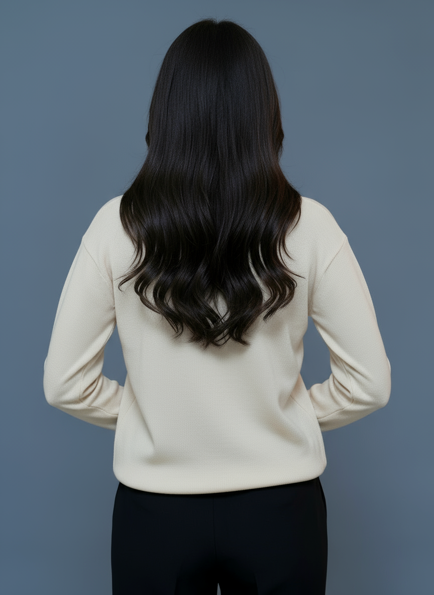 FULL SLEEVE POLO | BLUE - WOMEN